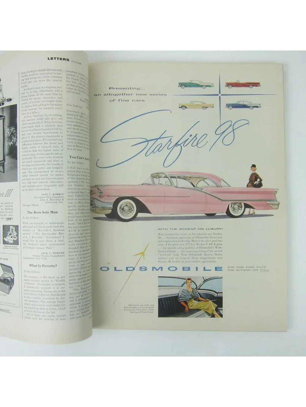 Vintage FORTUNE Magazine December 1956 Buick, Oldsmobile, Chrysler, Reynolds Ads
